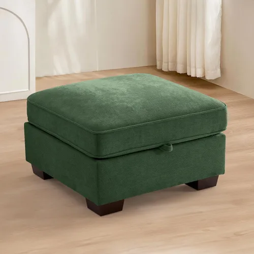 Vista 42 de TEKAMON - Sofá modular de 73" con almacenamiento en el asiento, sofá biplaza moderno de tela de chenilla para sala de estar, oficina, apartamento