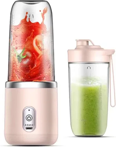 Vista 9 de Multifunctional Juicer Home Small Portable Wireless USB Charging Mini Juice Cup Juice Maker Fruit Juicer Cup Blue