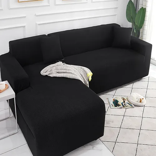 Vista 9 de Funda para sofá modular, funda elástica para sofá, protector universal de muebles, en forma de L, antideslizante, de elastano, para mascotas, gatos