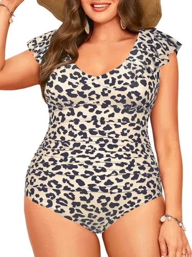 Vista 29 de Daci Falbala - Traje de baño de una pieza para mujer, con volantes y control de abdomen