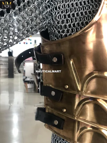 Vista 4 de NauticalMart LARP Medieval Steel Armor Full Cuirass (Breastplate and Back Plate)