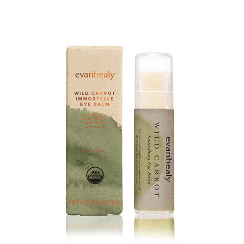 Vista 2 de evanhealy Wild Carrot Immortelle Eye Balm Barra hidratante orgánica de viaje Bálsamo hidratante para iluminar la piel alrededor de los ojos