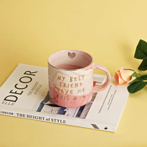 Vista 5 de Taza de cumpleaños con texto en inglés "Best Friend Gave Me This", divertido regalo de amistad para mujeres, mejores amigos, hermanas, ella, taza