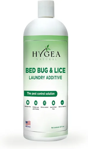 Vista 11 de Hygea Natural Aditivo para la ropa para piojos y chinches - Tratamiento líquido respetuoso con el medio ambiente, inodoro y sin manchas, seguro