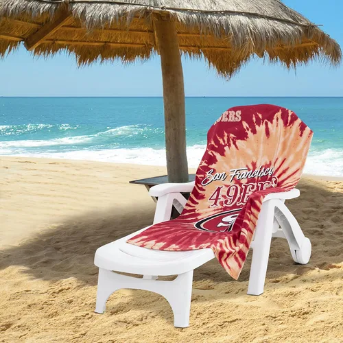 Vista 5 de Northwest NFL San Francisco 49ers - Toalla de playa unisex para adultos, 30 x 60 pulgadas, psicodélico