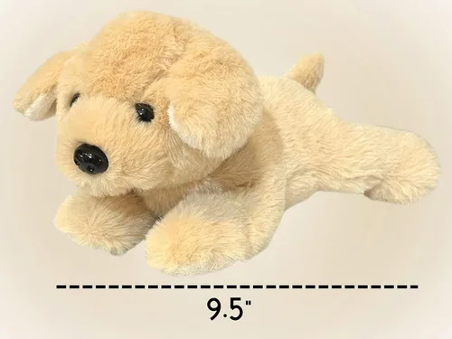 Vista 3 de Jolitee Golden Retriever - Animales de peluche suaves para abrazar, 9.5 x 7 pulgadas, el mejor animal de peluche aturdido, animal cachorro