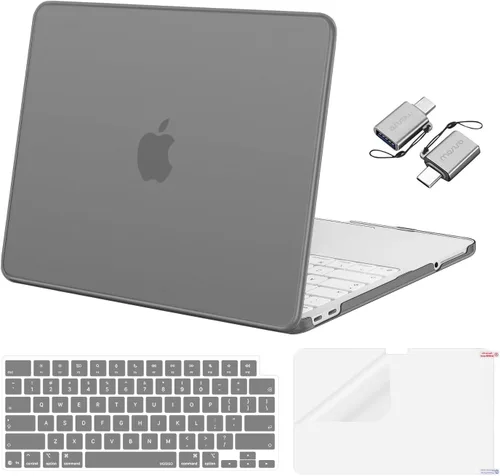 Vista 23 de MOSISO Compatible con MacBook Neo Case 13 pulgadas 2026 A3404 A18 Pro Chip Rubor de cristal
