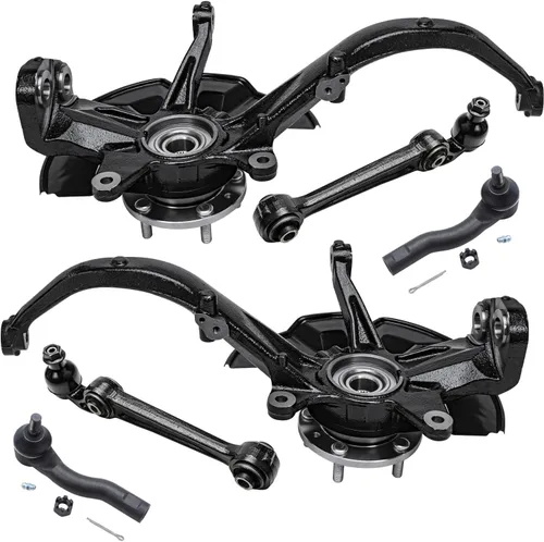 Vista 179 de Detroit Axle - Kit de extremo delantero para Chrysler 300 Dodge Charger 2011-2023 Challenger, 2 Lower Rearward Control Arms 2 Outer Tie Rods 2