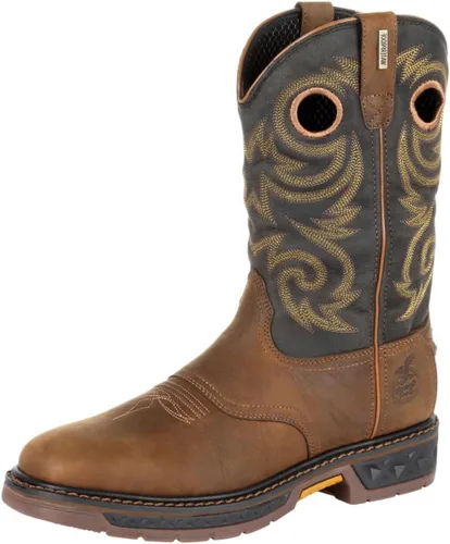Vista 5 de Georgia Boot Carbo-Tec LT Bota de trabajo impermeable de enganche Negro y marrón