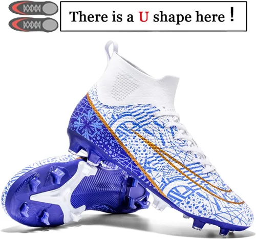 Vista 2 de Zapatos de fútbol para hombre, para exteriores, césped interior, tenis de entrenamiento de fútbol profesional, botas de fútbol atléticas