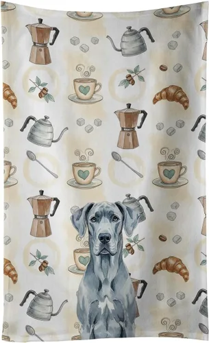 Vista 355 de Caroline's Treasures Afghan Hound - Toalla de cocina para barra de café, terciopelo frontal y lazo de algodón, lavable a máquina Sabueso afgano