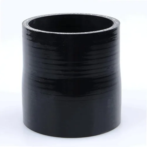 Vista 59 de AC PERFORMANCE ID de 1" a 1/2" (25mm a 13mm) Manguera de silicona recta reductora de 3 capas reforzada negra, 3" de longitud Negro