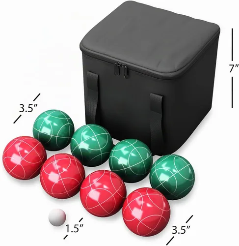 Vista 2 de Juego de Pelota con funda de transporte Trademark Games Bocce, varios Licencias, Multi
