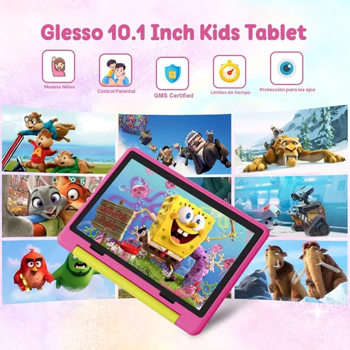 Vista 2 de Tablet para niños, Android 15 con pantalla HD, 10.1 pulgadas, control parental y modo para niños, Octa-Core, certificado GMS, 20 GB RAM 64 GB ROM, 1
