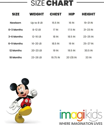 Vista 7 de Disney Mickey Mouse - Body de bebé para recién nacido a bebé