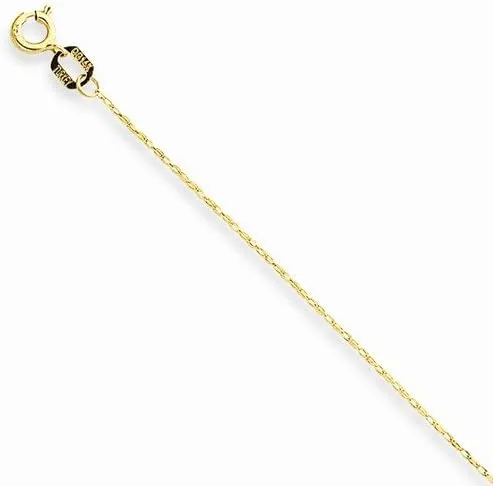 Vista 3 de JewelryWeb Collar con colgante de oro amarillo de 14 k (0.315in x 1.024in)