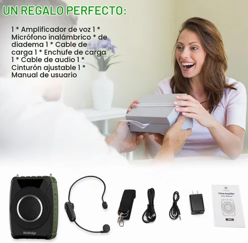 Vista 9 de Amplificador de voz impermeable con micrófono inalámbrico M801 20W