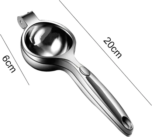 Vista 7 de Exprimidor de limón de mano, exprimidor de mano grande y resistente para limón, exprimidor de cítricos de metal, herramienta de barra exprimidora