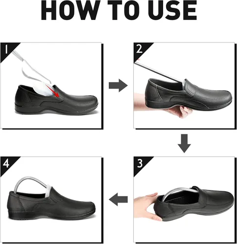 Vista 5 de 30 Pairs Plastic Shoe Trees Bulk Spring Shoe Stretcher Shaper Shoe Shape Keeper Inserts Holder for Men US Size 6-12