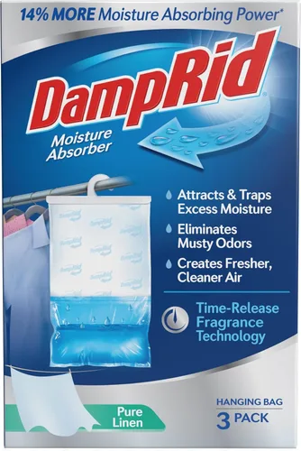 Vista 12 de DampRid Absorbedor de humedad colgante de aroma fresco, 1 libra (paquete de 12) – Elimina olores a humedad para un aire más fresco y limpio, ideal