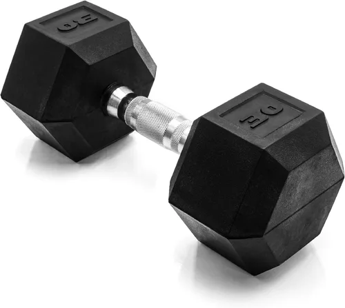 Vista 52 de CAP Barbell Peso de la mancuerna hexagonal recubierta, individual, 10-120 libras, múltiples opciones