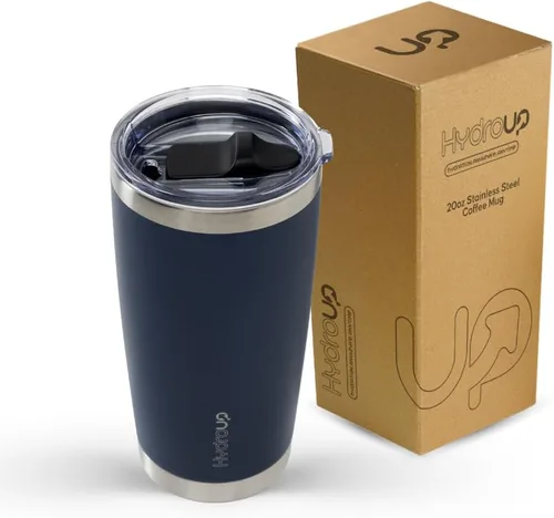 Vista 10 de Taza de 20 oz Taza de café de acero inoxidable aislada con tapa Taza de viaje de café y taza de café helado Taza a prueba de derrames Tazas