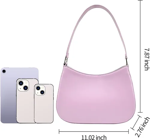 Vista 6 de PS PETITE SIMONE Alicia - Bolsos pequeños de hombro para mujer, mini-monedero hobo bolsos de cuero para mujer
