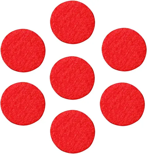 Vista 12 de tBesme Círculos de fieltro adhesivos negros; círculos adhesivos de fieltro negro para bricolaje y costura artesanal, 1 pulgada, paquete de 100