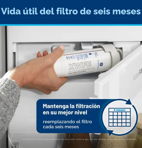 Vista 7 de GE XWFE - Filtro de agua para refrigerador, filtro de repuesto original, certificado para reducir el plomo, azufre y más de 50 impurezas, reemplaza