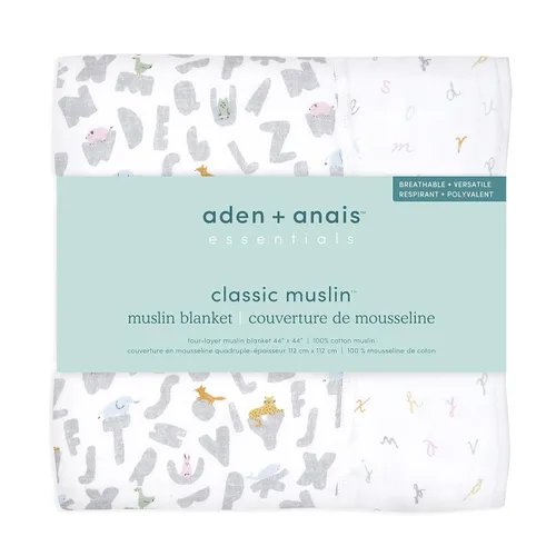 Vista 2 de aden + anais Essentials Manta de Ensueño, Mantas de Muselina para Bebé para Niñas y Niños, Manta Ligera Ideal para Recién Nacidos en Guardería