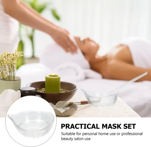 Vista 3 de Zerodeko Juego de cuencos faciales para mezclar faciales, cuencos de spa con cuchara, kits de herramientas faciales para bricolaje, máscaras