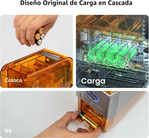 Vista 4 de OLIGHT Cargador de batería AA 3 en 1 32 bahías Ostation X Smart