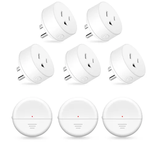 Vista 13 de NineLeaf - Enchufe de salida de control remoto, interruptor de luz de encendido y apagado inalámbrico desmontable 500FT Light Plug Decorator