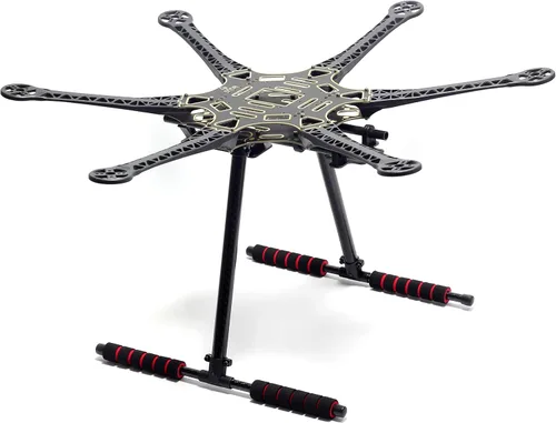 Vista 2 de Kit de marco Hexacopter S550 6-Axis Drone Flame con tren de aterrizaje de fibra de carbono