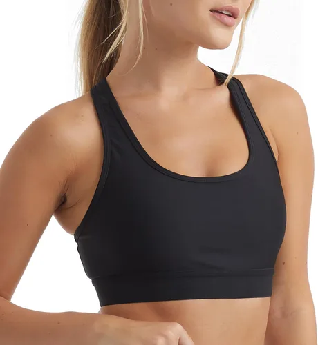 Vista 3 de Hanes Sujetador deportivo de compresión con espalda cruzada para mujer