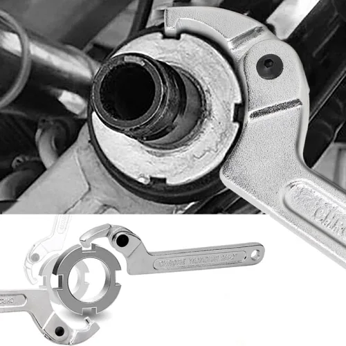 Vista 7 de Utoolmart Herramienta de llave C, 3/4-2 pulgadas (0.748-2.008 in) llave de gancho ajustable de cromo vanadio (nariz redonda), 1 unidad
