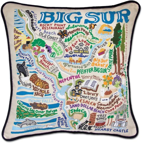 Vista 113 de Catstudio Portland (Oregon) - Almohada decorativa bordada