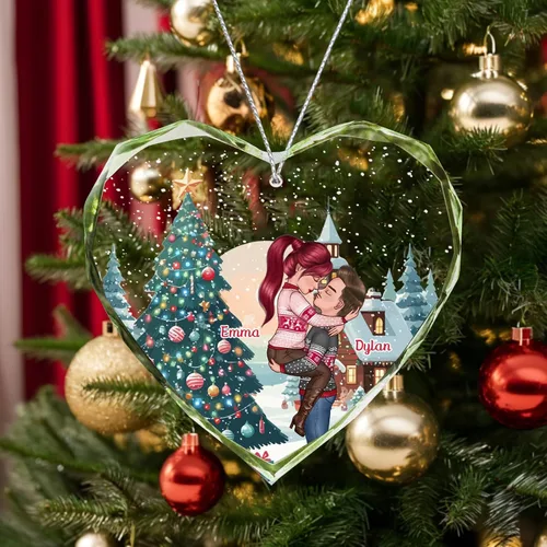 Vista 8 de 7 piezas de adorno de Navidad personalizado 2025, adorno de familia de muñeco de nieve con nombre y foto acrílico para decoración de árbol