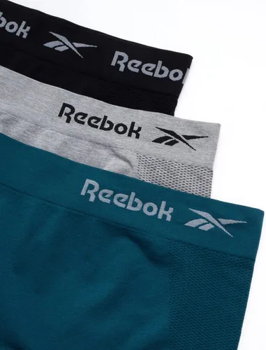 Vista 2 de Reebok Ropa interior para mujer - Bragas sin costuras de pierna larga (3 unidades)