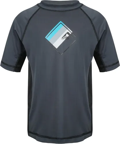 Vista 16 de Kanu Surf Boys Haywire UPF 50+ Sun Protective Rashguard Swim Shirt Estrellas Alaska Blue
