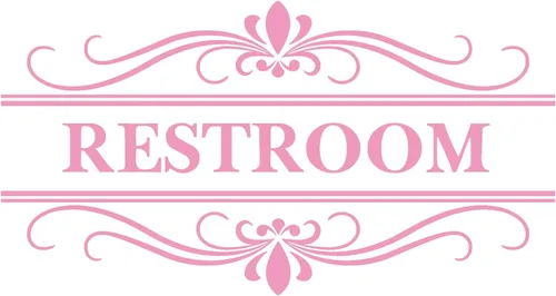 Vista 8 de Letrero de pared para baño, calcomanías de vinilo, removibles, bonito diseño artístico, mural para baño, baño, baño, baño, baño, baño, baño, baño