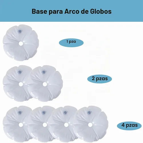 Vista 4 de Ragyzity Base rellenable de agua para la columna de globos, 2 soportes para arco de globos, bolsa de agua pesada, base rellenable para globos