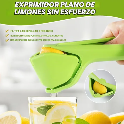Vista 2 de Prensa de Limón, Prensa de Jugo Efectiva, Fácil de Usar, Exprimidor Manual Plano y Resistente, Prensa de Lima, Prensa de Jugo Cítrico, para Exprimir