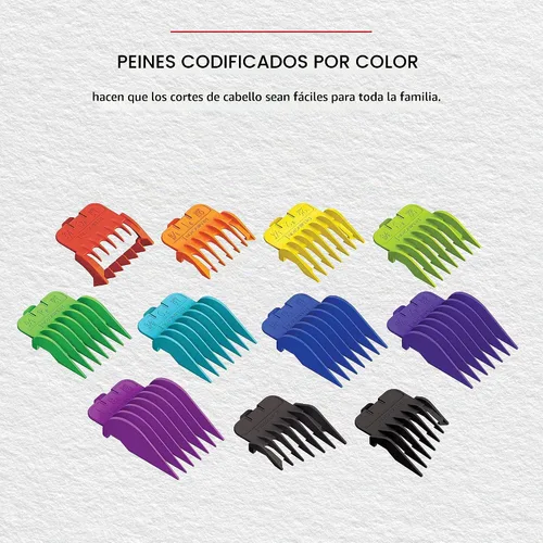 Vista 4 de Remington Kit de corte de pelo para niños con peines de color, 1 unidad