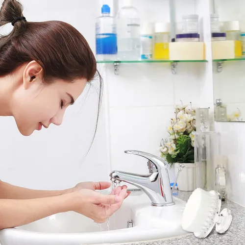 Vista 9 de COHEALI Cepillo de limpieza facial de alta limpieza limpiador de poros Cepillo exfoliante limpiador facial para piel