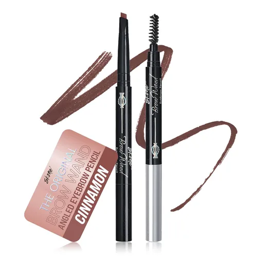 Vista 12 de Skone Cosmetics The Original Brow Wand - Lápiz de cejas con cepillo, retráctil de doble cara, impermeable, de larga duración, lápices de cejas