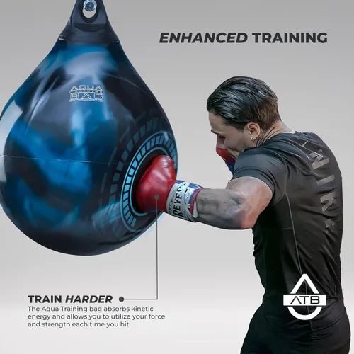 Vista 2 de Bolsa de entrenamiento Aqua Training Bag, saco de boxeo pesado de 18" y 120 libras