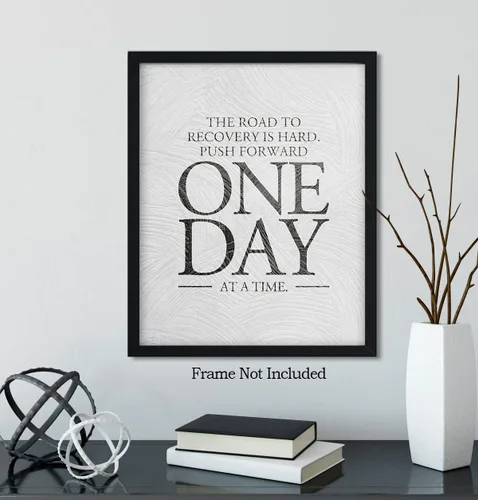 Vista 6 de Govivo Sobrio - Regalos de recuperación para hombres y mujeres - Arte de pared sobriedad - Decoración de habitación de aliento de recuperación