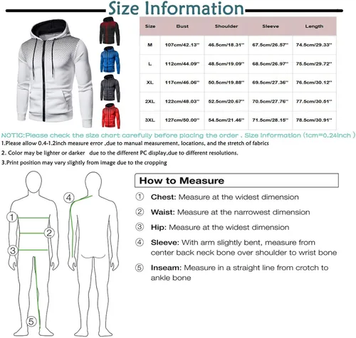 Vista 4 de Men Hoodies 2023 Cool Thermal Jacket Hooded Sweatshirt Winter Hoodie Pocket Clothes Fashion Fall Clothing for Men