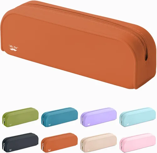 Vista 17 de Mr. Pen - Estuche de silicona para lápices, estuche para lápices negro, estuche pequeño para lápices, estuche para lápices estético Bolsa